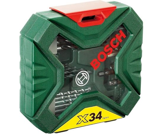 ნაკრები ბურღების და ბიტების Bosch X-Line 34 ც (2607010608)