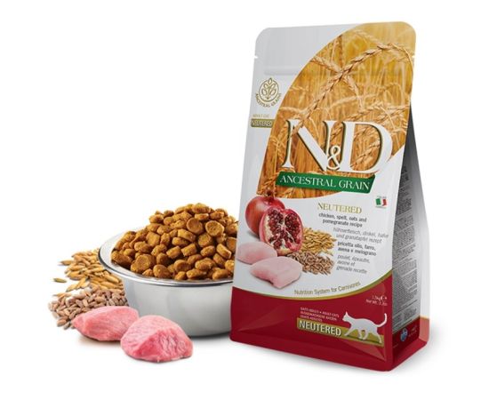 Cat food Farmina N&D Ancestral Grain Neutered chicken and pomegranate 1.5 kg