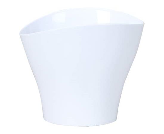 Plastic pot for flowers Scheurich 221/19 WAVE BRIGHT WHITE