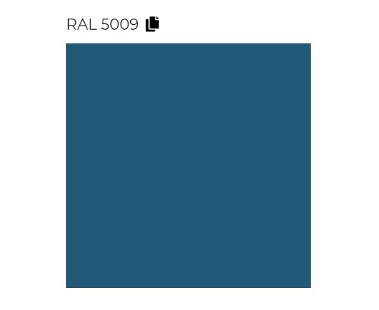 Decorative heated towel rail Terma QUADRUS BOLD blue Ral 5009 (SX) 1185/450