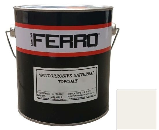 ლითონის ანტიკოროზიული საღებავი Ferro 3:1 მქრქალი თეთრი 3 კგ