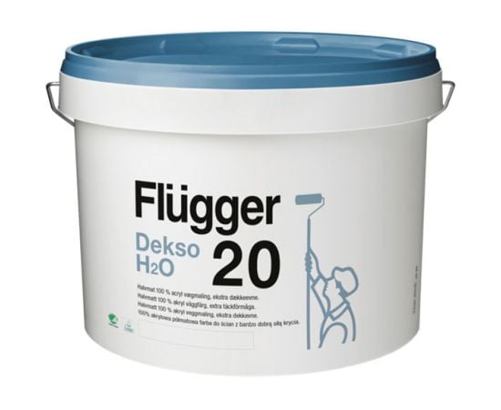 Краска интерьерная экстрочистящая Flugger Dekso H2O 20 3 л