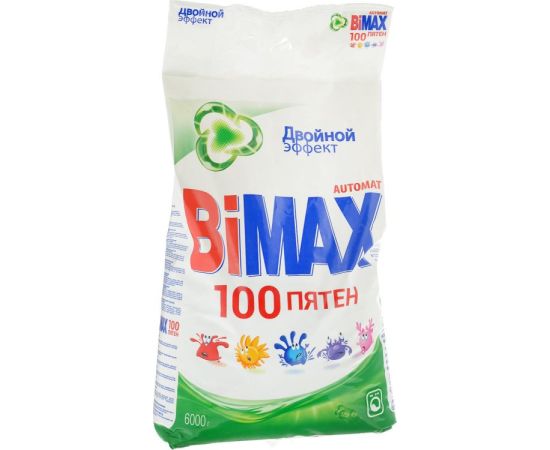 სარეცხი ფხვნილი Bimax "100 ლაქა" 6 კგ