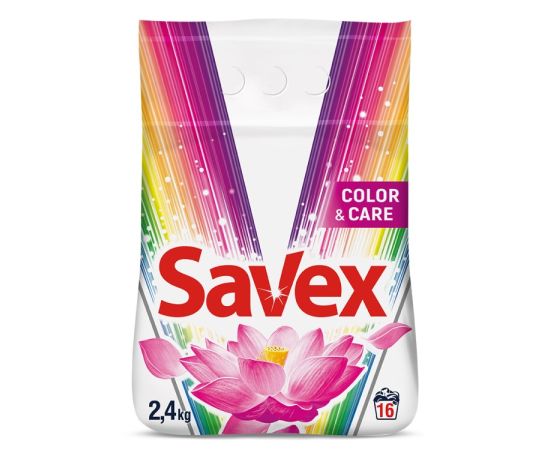 სარეცხი ფხვნილი Savex ავტომატი Color & care 2.4 კგ