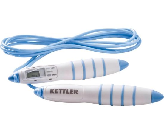 Скакалка электрическая Kettler синяя,белая 274см