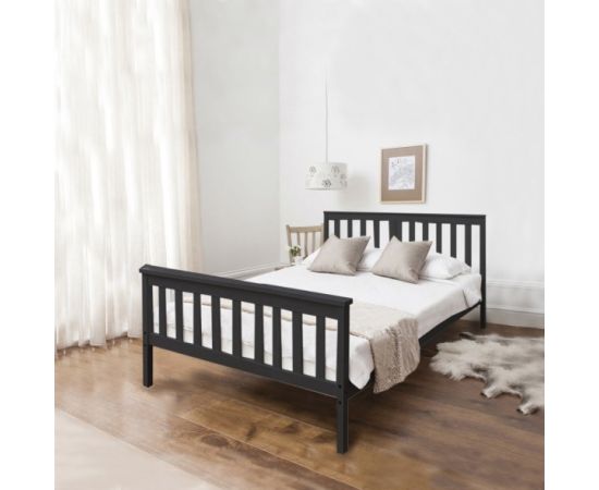 Bed wood black 160*200
