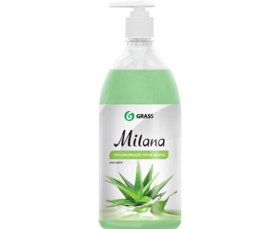 Жидкое крем-мыло Grass "Milana" алоэ вера 1 л