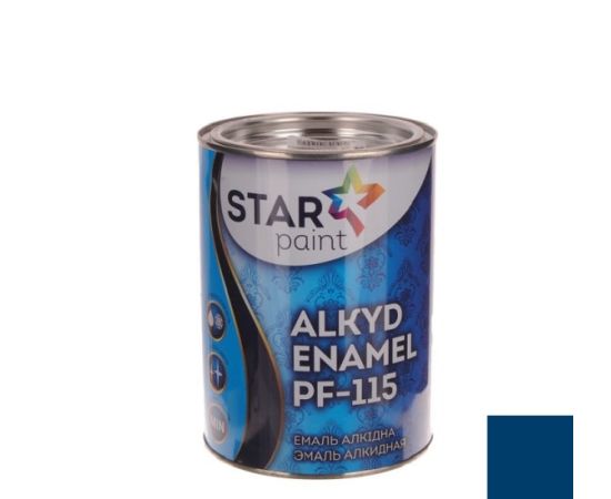 ალკიდური ემალი STAR PAINT ПФ-115 48 ლურჯი 0.9 კგ