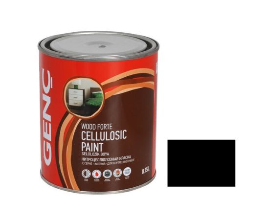 Paint nitro Genc black smooth 9103 750 ml