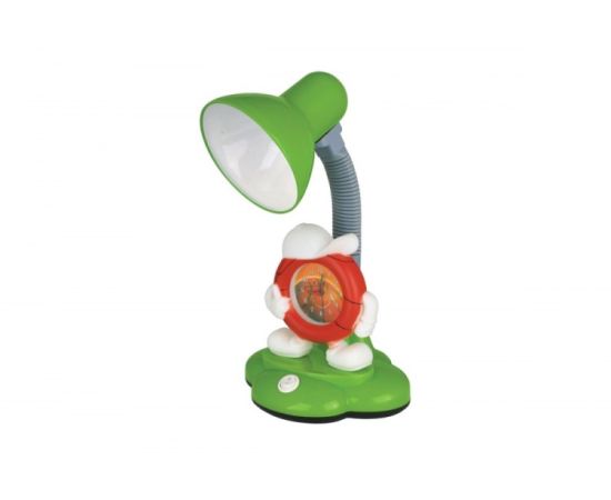Table lamp with a clock Camelion KD-388 C05 E27 1x MAX 40W green