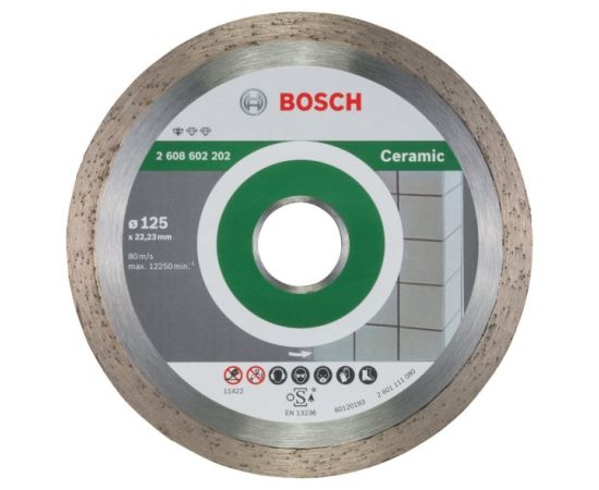 ალმასის დისკი კერამიკისთვის Bosch Standard for Ceramic 125x22.23 მმ
