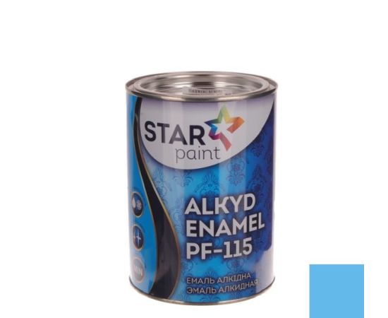 Эмаль алкидная STAR PAINT ПФ-115 42 Светло голубой 2.8 кг