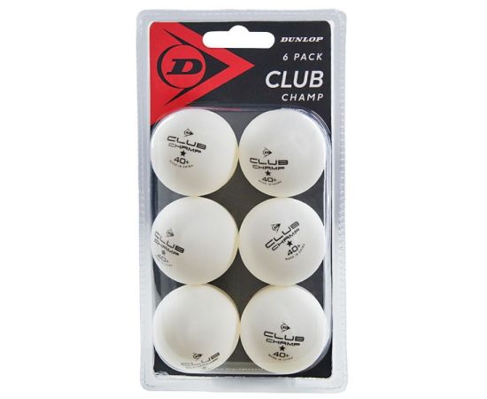 Table tennis balls Dunlop 6 Pack Club Champ 6 pcs