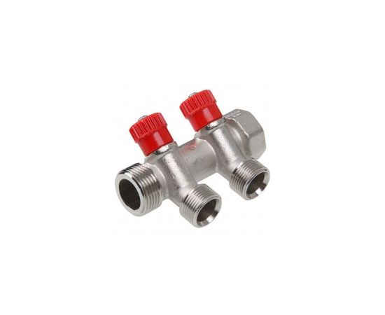 Manifold with valve ECA 2-Red