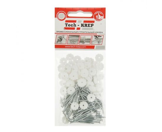 Nail with decorative cap Tech-Krep 80 pcs white