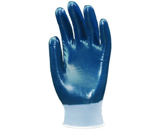 Нейлоновые перчатки покрытые нитрилом Eurotechnique S10 6290 синий