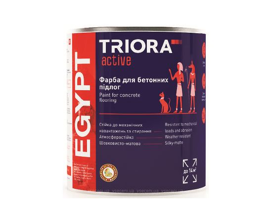 Paint for concrete floors Triora Egypt 2.8 kg dark gray