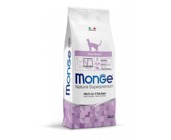 Dry food for sterile cats chicken meat Monge 10 kg