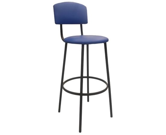 Bar stool with backrest round 75 cm