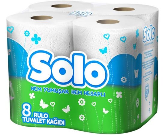 ტუალეტის ქაღალდი Solo 8 ც.