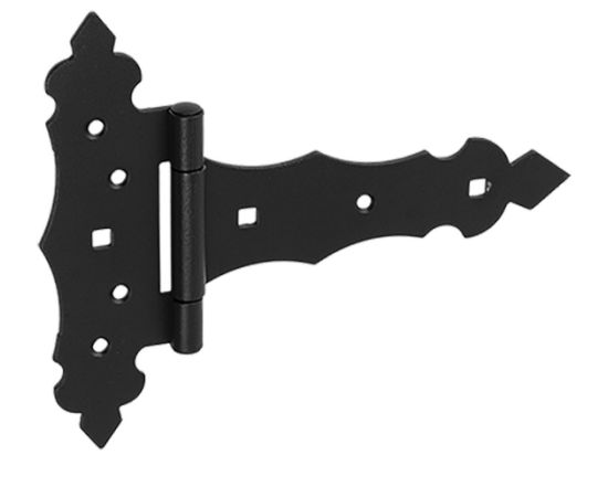 Петля декоративная для ворот Domax ZOB150 C 150x50x170x2,5 black