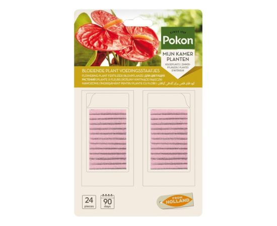 სასუქი აყვავებული მცენარეებისთვის ჩხირებში Pokon 24 ც