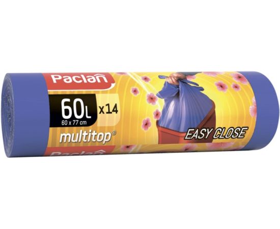 Packages for garbage Paclan Multi-Top Aroma 60 l 14 pc