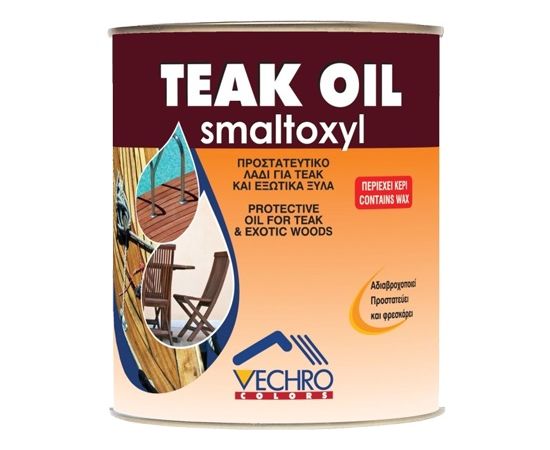 ზეთი ხის ზედაპირისთვის Vechro Smaltoxyl Teak Oil 2.5 ლ