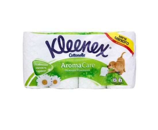 Туалетная бумага Kleenex Cottonelle Aroma Care ромашка 8 шт