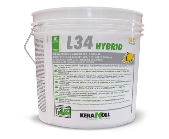 Adhesive for parquet one-component Kerakoll Hybrid L34 16 kg
