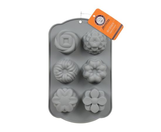 Silicone mold for baking Marmiton "Flowers" 29x17.5x3.5 cm