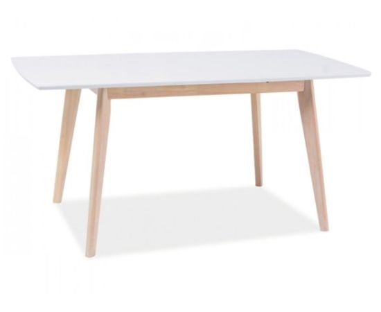 მაგიდა СО-293.3 "მოდერნი" შპონი 120(160)*75 თეთრი/წიფელი
