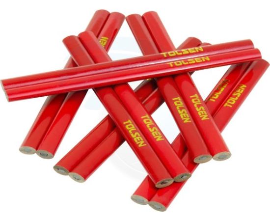 Carpenter pencil TOLSEN 42021 17,6 cm 12pcs