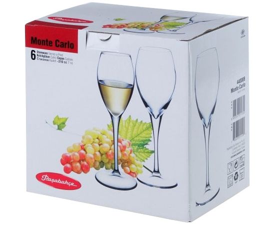 Набор бокалов для вина Pasabahce Monte carlo 210 6 шт