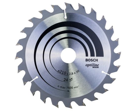 Циркулярный диск Bosch Optiline Wood 210x2.8x30 мм 24