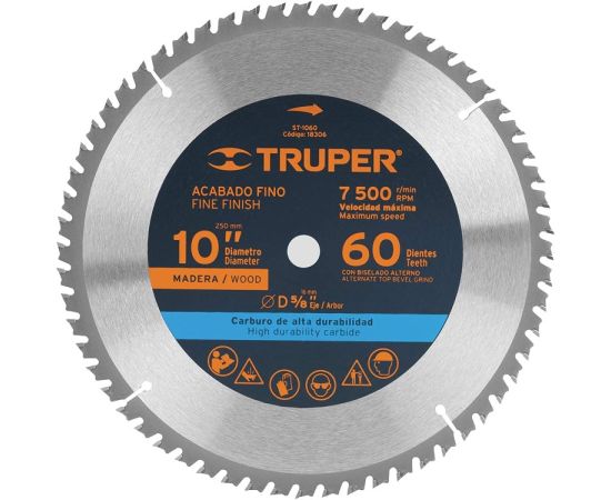 Пила дисковая для резки древесины Truper ST-1060 254 мм