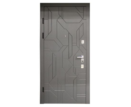 Дверь металлическая Feran 888 960x2200 мм Left антрацит vinorit