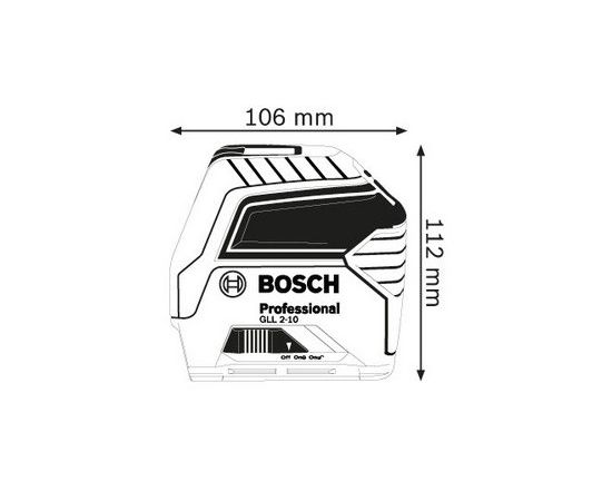 ლაზერული ნიველირი Bosch GLL 2-10 Professional (0601063L00)