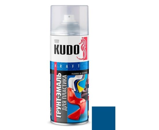 გრუნტი-ემალი პლასტმასისთვის Kudo KU-6009 520 მლ ლურჯი