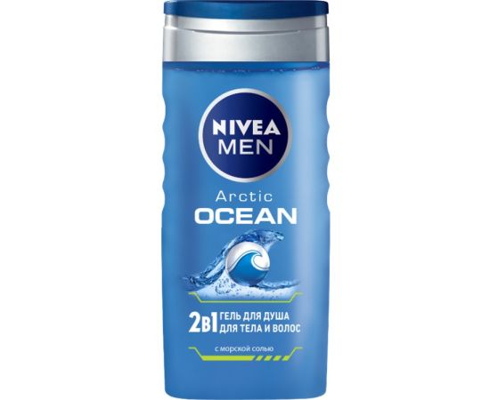 Shower gel Nivea Men for body and hair Arctic Ocean 2in1 250 ml