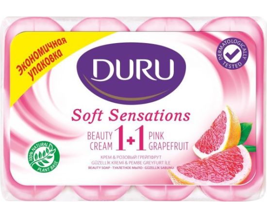 საპონი მყარი DURU Soft sensations grapefruit 4x90 გრ