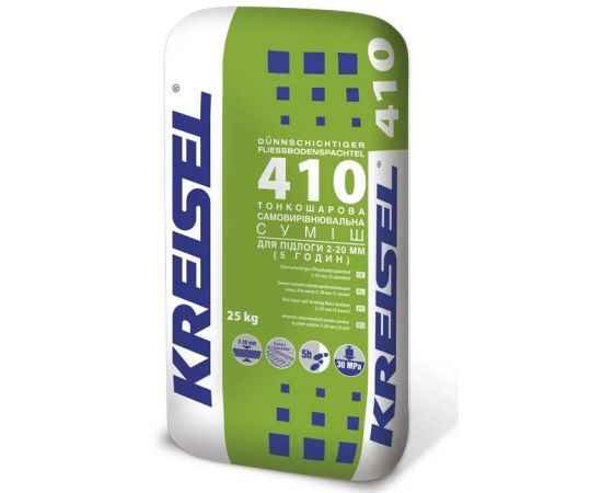 Thin-layer self-leveling floor mix Kreisel 410 (2-20 mm) 25 kg