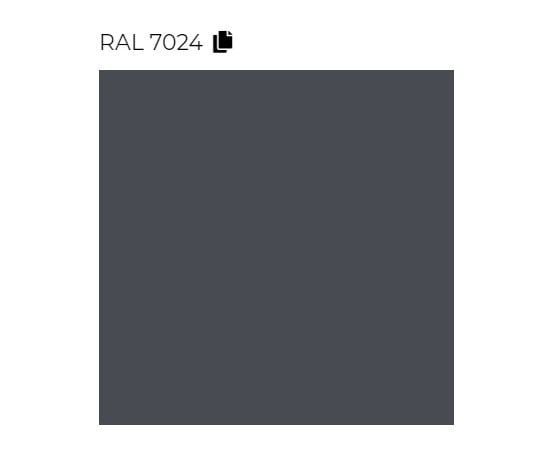 Decorative heated towel rail Terma ANGUS V graphite Ral 7024 Soft (SX) 1140/360