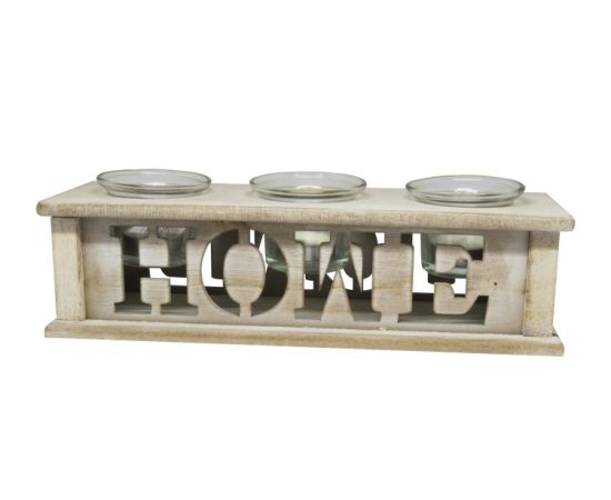 Decorative wooden candlestick home 6417