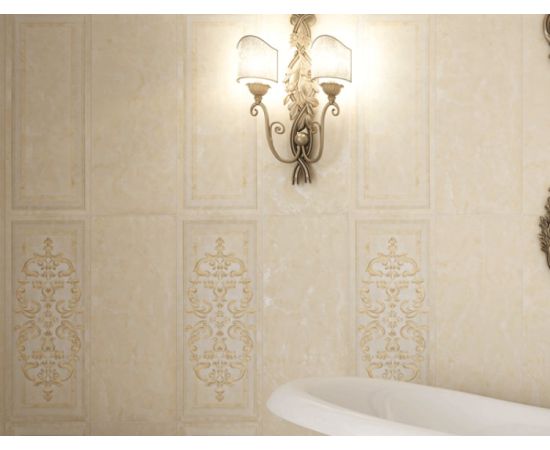 დეკორი Gracia Ceramika Palladio beige decor 01 25х60 (I კლასი)