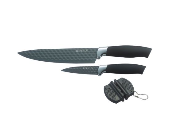 Set of knives with sharpener Ambition 3pcs/80379