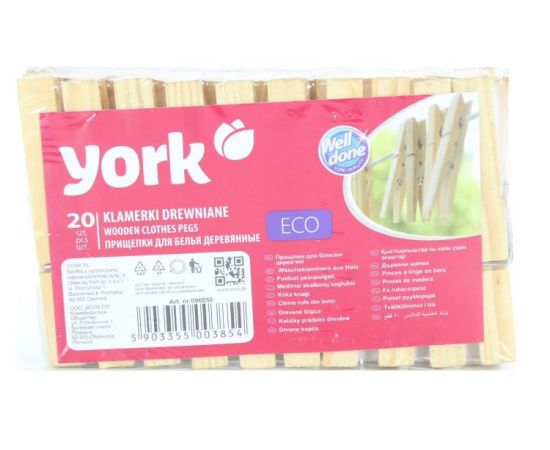 Clothespins York ECO Z029 20 pc