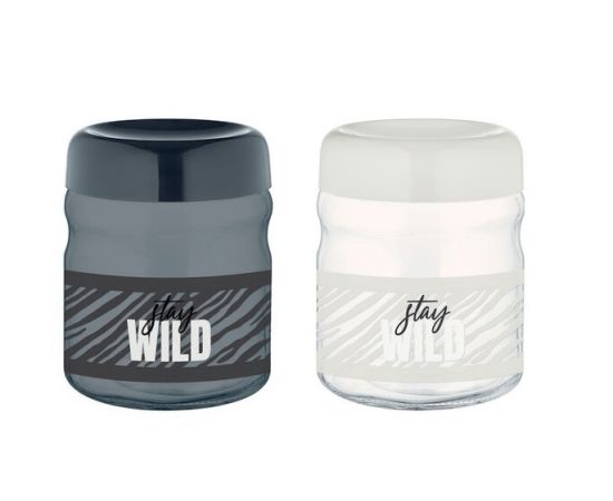 Jar with lid RENGA Stay Wild 131863 900 ml