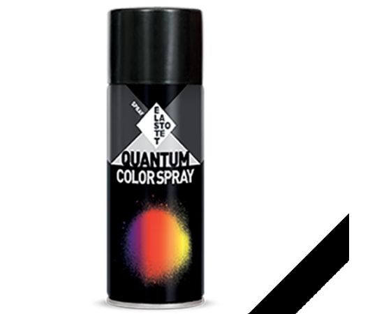 Краска аэрозольная метал-эфект Elastotet QUANTUM COLOR SPRAY METAL BLACK 400ml
