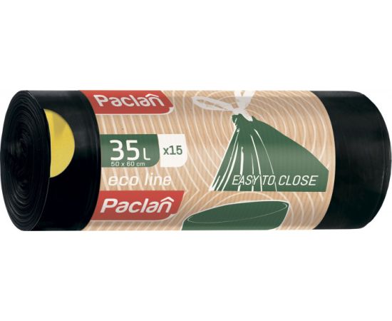 Пакеты для мусора с завязками Paclan Eco Line 35 л 15 шт